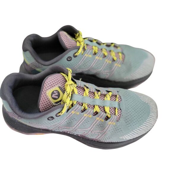 Merrell Moab Flight Trail Running /Hiking Green/Grey SZ 7 - Picture 4 of 11
